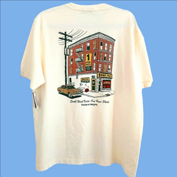 ARDENE Man Collection Cream Graphic T-Shirt Sz M NEW - Picture 1 of 13